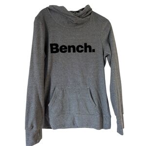 Bench Women's Gray and Black Hoodie Sweater - M